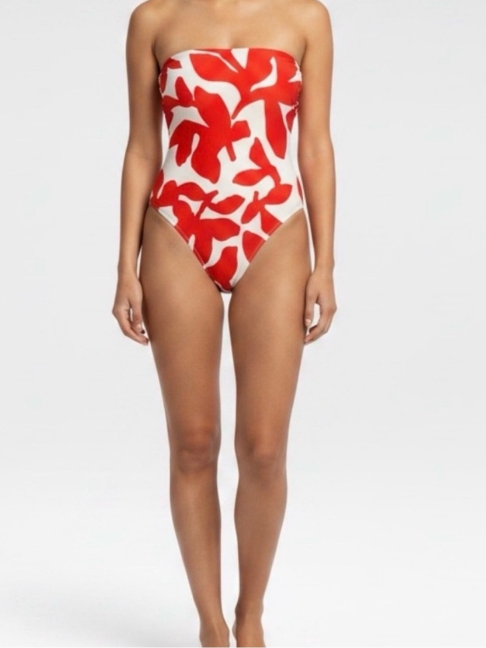 Milly Grand Foliage strapless one piece. Size large NWT